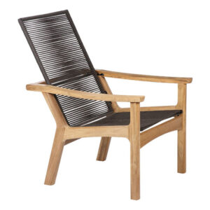 Monterey Brown Cord Armchair Deep Seating by Barlow Tyrie (1) | Avant Garden