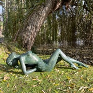 Exotic Naked Lady Bronze Sculpture Lifestyle 3 | Avant Garden Bronzes