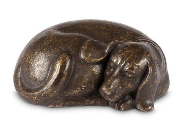 Dog Cremation Urn Memorial Bronze Sculpture 1 | Avant Garden Bronzes