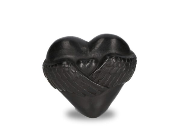 Cremation Urn Winged Heart Memorial Heart Sculpture MESU 6 1 | Avant Garden Bronzes