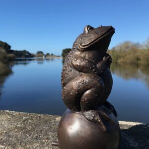 Bull Frog Bronze Fountain Sculpture Water Feature FO 22 1 | Avant Garden Bronzes