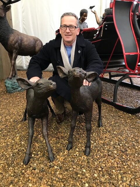 Bronze Fawn Deer 64cm Sculpture 2