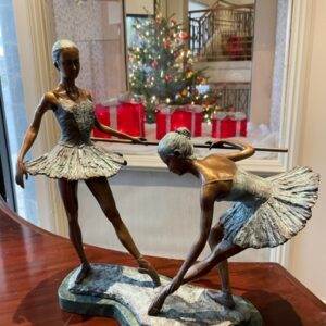 Ballet Barre Bronze Sculpture Lifestyle 1 | Avant Garden Bronzes