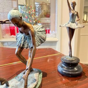 Ballet Barre & Elegant Ballerina Bronze Sculpture Lifestyle 3 | Avant Garden Bronzes