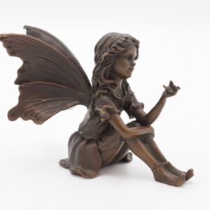 Garden Fairy Sitting Down with Fairy 1 | Avant Garden Bronzes