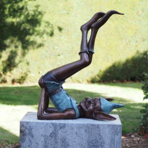 Garden Goblin Back Raise Bronze Sculptures 1 | Avant Garden Bronzes