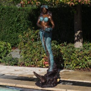 Mermaid Fountain Garden Water Feature Bronze Sculpture 1 | Avant Garden Bronzes