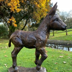 Donkey Baby Trotting Bronze Sculpture 1 | Avant Garden Bronzes 4 | Avant Garden Bronzes
