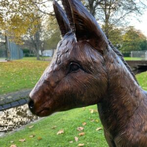 Donkey Baby Trotting Bronze Sculpture 1 | Avant Garden Bronzes 3 | Avant Garden Bronzes