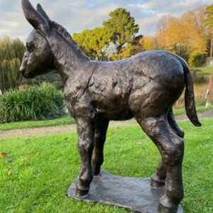 Donkey Baby Standing Bronze Sculpture 2 | Avant Garden Bronzes