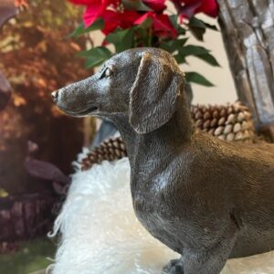 Dachshund Sausage Dog Bronze Sculpture 1 | Avant Garden Bronzes