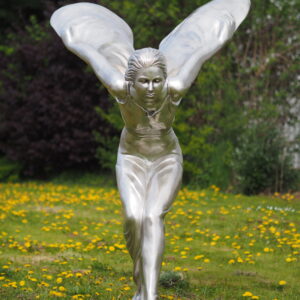 Ultimate XL Spirit of Ecstasy Silver Lady Bronze Sculpture MO 31 3 | Avant Garden Bronzes