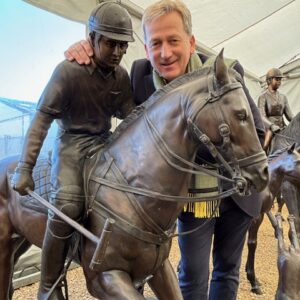 Polo Pony and Jockey Bronze Horse Sculpture Lifesize HO 14 - Image 6