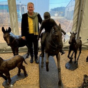 Polo Pony and Jockey Bronze Horse Sculpture Lifesize HO 14 - Image 4