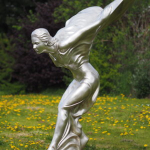 XL Spirit of Ecstasy Silver Lady Bronze Sculpture MO 31 2 | Avant Garden Bronzes