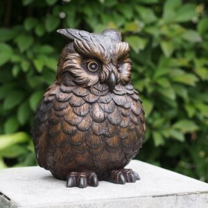 Bronze Bird Wise Old Owl Bronze Sculpture BI 004 5 | Avant Garden Bronzes