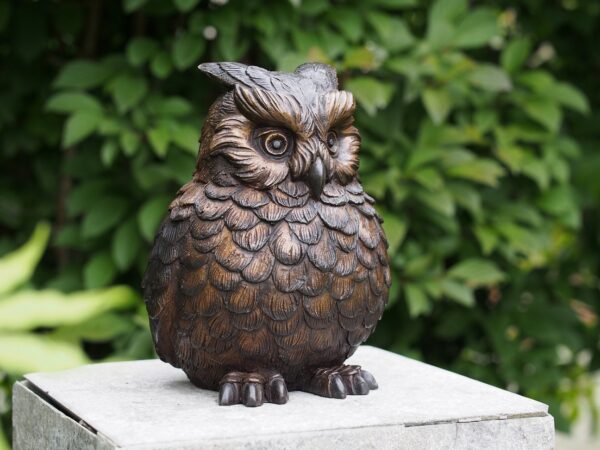 Bronze Bird Wise Old Owl Bronze Sculpture BI 004 5 | Avant Garden Bronzes