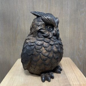 Wise Old Owl Bronze Sculpture 3 | Avant Garden Bronzes