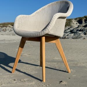 Edgard Dining Chair Teak Base By Vincent Sheppard Available In 3 Colours 3 | Avant Garden Bronzes