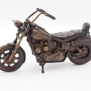Harley Davison Motor Cycle Bronze Sculpture 3