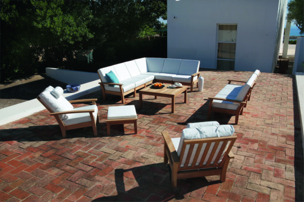 Haven Suite Deep Seating Lounge Solid Teak Waterproof Cushions 1 | Avant Garden Bronzes