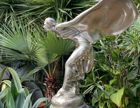 Spirit of Ecstasy Silver Lady Bronze Sculpture