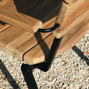Titan 240cm Dining Suite Rustic Teak Table Chairs & Bench 3 | Avant Garden Bronzes