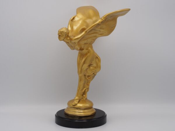 Iconic Art Nouveau Gold Patina Luxury Bronze Sculpture Spirit of Ecstasy MO 62 1| Avant Garden Bronzes
