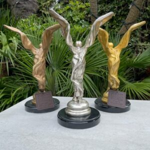 Iconic Art Nouveau Bronze Luxury Sculpture Spirit of Ecstasy MO 63 7 | Avant Garden Bronzes