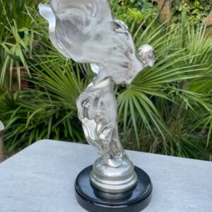 Iconic Art Nouveau Silver Lady Luxury Bronze Sculpture Spirit of Ecstasy MO 61 3 | Avant Garden Bronzes