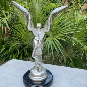 Iconic Art Nouveau Silver Lady Luxury Bronze Sculpture Spirit of Ecstasy MO 61 4 | Avant Garden Bronzes