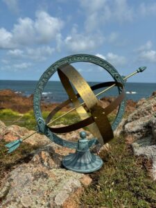 Armillary Sphere Sundial Celestial Garden Ornament Bronze Sculpture AR 003 1