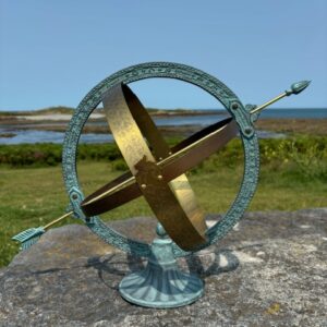Armillary Sphere Sundial Celestial Garden Ornament Bronze Sculpture AR 003 11
