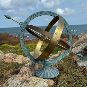 Armillary Sphere Sundial Celestial Garden Ornament Bronze Sculpture AR 003 2