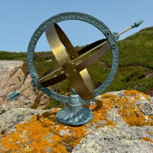 Armillary Sphere Sundial Celestial Garden Ornament Bronze Sculpture AR 003 6