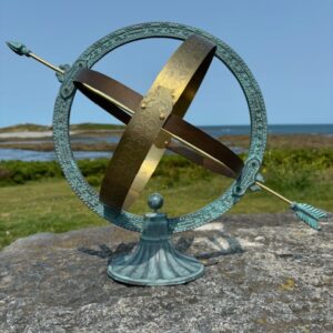 Armillary Sphere Sundial Celestial Garden Ornament Bronze Sculpture AR 003 8