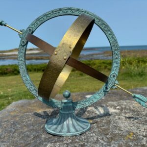 Armillary Sphere Sundial Celestial Garden Ornament Bronze Sculpture AR 003 9