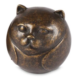 Cat Mini Cremation Urn Ashes Keepsake Bronze Sculpture MESU 53 1 | Avant Garden Bronzes