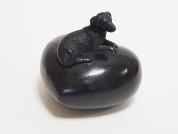 Dog Love Mini Cremation Urn Ash Keepsake Bronze Sculpture MESU 58 1 | Avant Garden Bronzes
