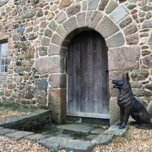 German Shepherd Lifesize Alsation Dog Sculpture DO 15 6 Avant Garden Bronzes