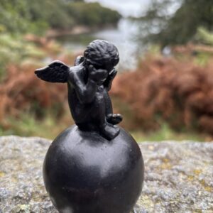 Little Angel Mini Cremation Urn Ashes Keepsake Bronze Sculpture MESU 68 miniature bronze memorial urn for a cherished child or beloved pet