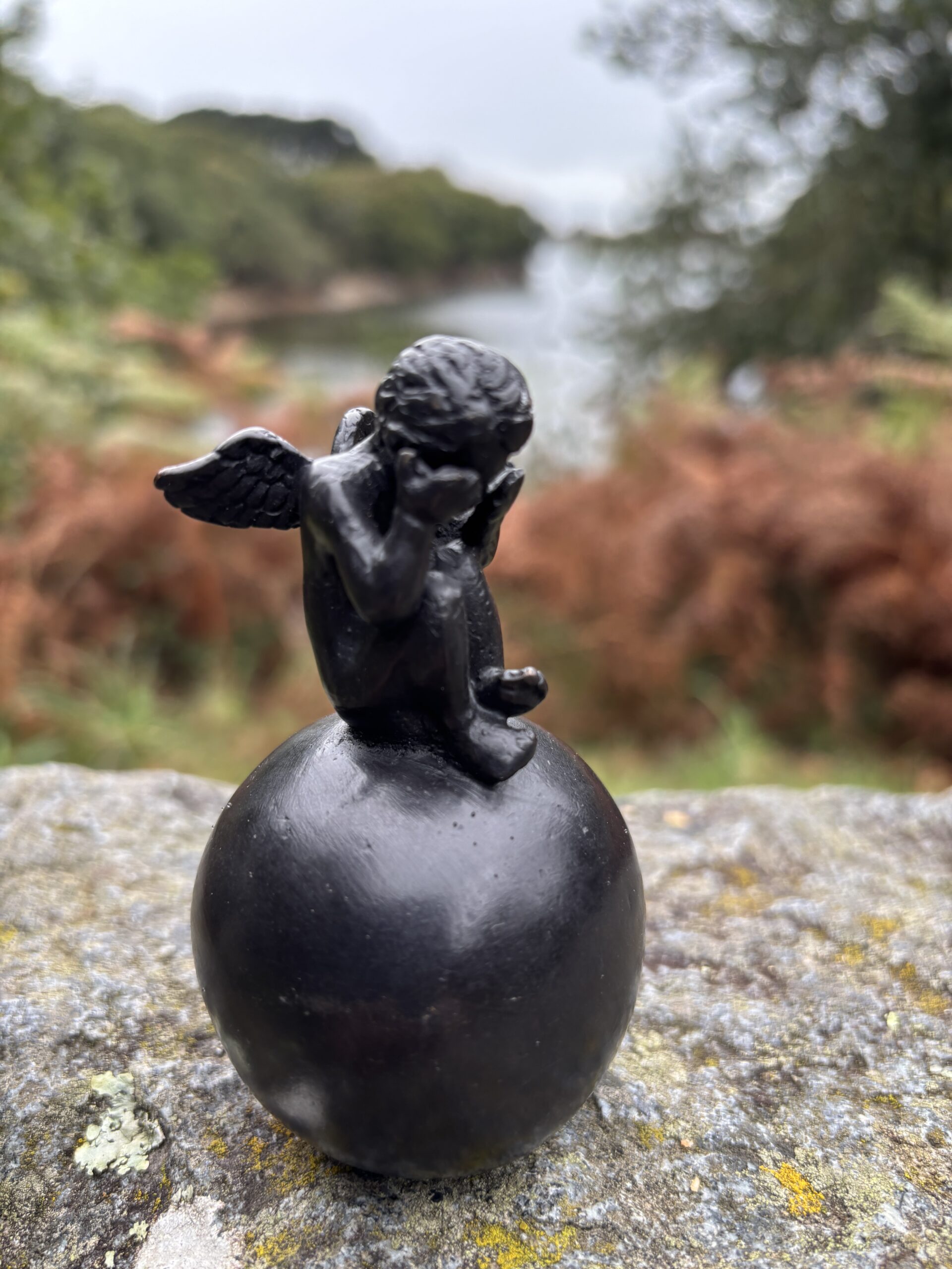 Little Angel Mini Cremation Urn Ashes Keepsake Bronze Sculpture MESU 68 miniature bronze memorial urn for a cherished child or beloved pet