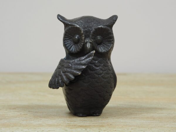 Mini Cremation Urn Owl Ashes Keeper Bronze Sculpture MESU 78 1 | Avant Garden Bronzes