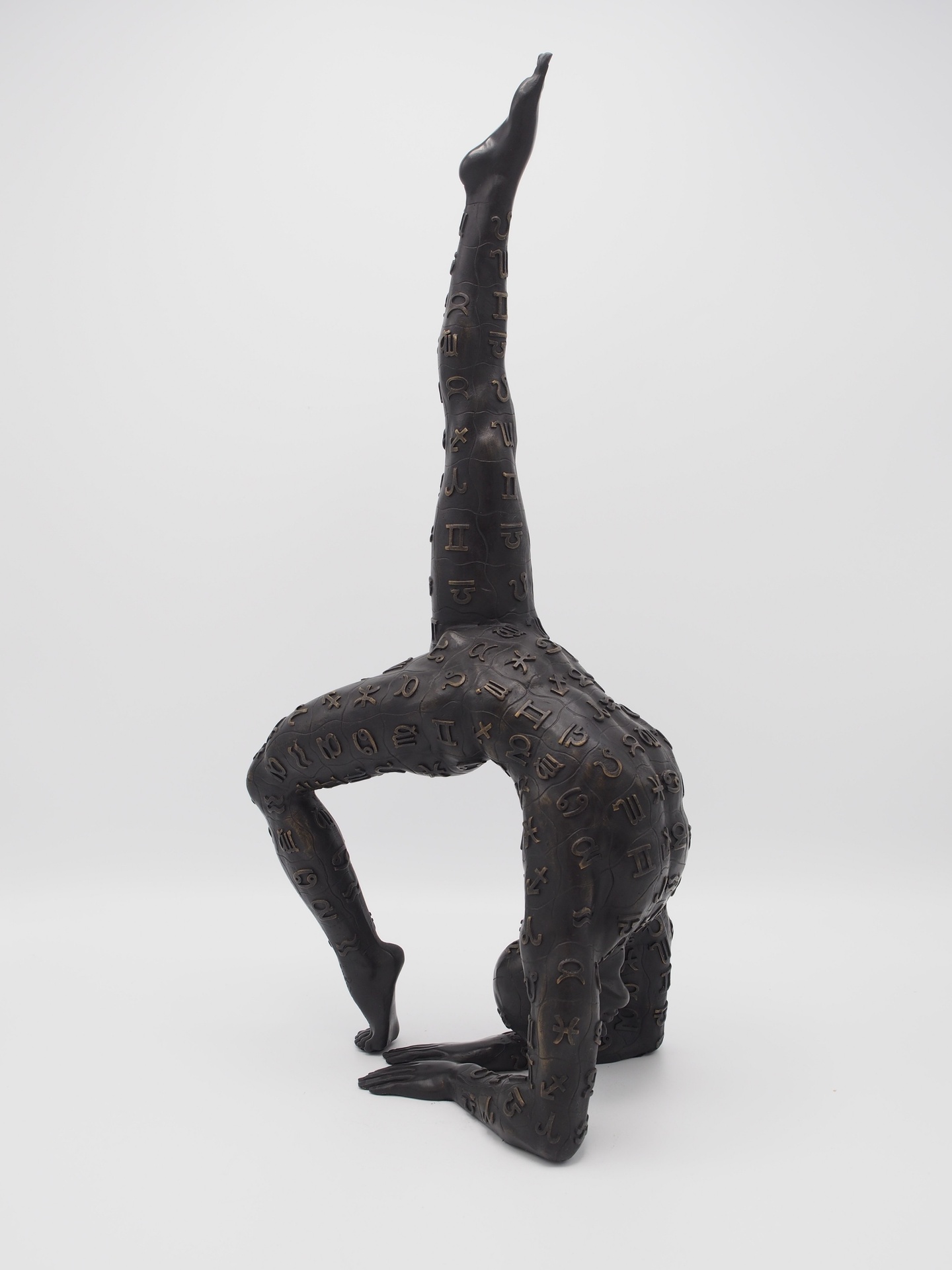 Acrobatic Gymnastic Male Dancer Modern Bronze Sculpture FIBA 37 1 | Avant Garden Bronzes
