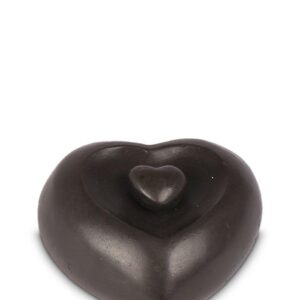 Forever In My Heart Mini Cremation Urn Ashes Keepsake Bronze Sculpture MESU 76 1 | Avant Garden Bronzes