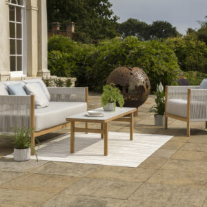 Cocoon Deep Seating Lounge Suite Solid Teak Garden Furniture by Barlow Tyrie 3 | Avant Garden Bronzes