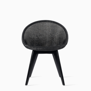 Joe Dining Chair Black Wood Base Lloyd Loom by Vincent Sheppard Available in 27 Colours 1 | Avant Garden Bronzes
