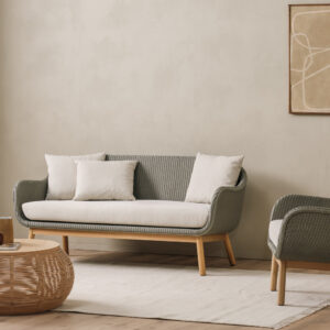 Alex Lounge Chair & Sofa Oak Wood Legs Lloyd Loom by Vincent Sheppard 2 | Avant Garden Bronzes