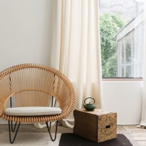 Cruz Cocoon Rattan Natural Interior Lounge Chair by Vincent Sheppard 1 | Avant Garden Bronzes