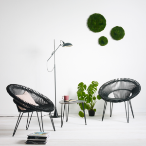 Cruz Lazy Chair Natural Rattan Interior Lounge by Vincent Sheppard 1 | Avant Garden Bronzes